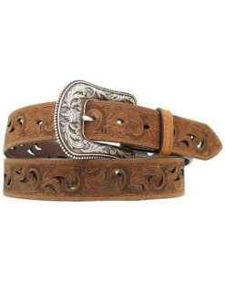 Ariat Paisley Design Cutout Leather Belt