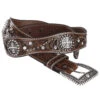 Ariat Scalloped Hand Tooled & Embellished Western Belt 1 Ariat Scalloped Hand Tooled & Embellished Western Belt -Ariat 258U52 41 P1